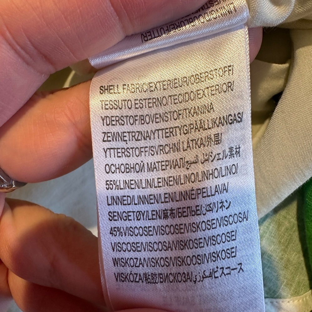 🎉Host pick 🎉NWT  Farm Rio Fresh Forest Linen-Blend Midi-Dress - Picture 13 of 13